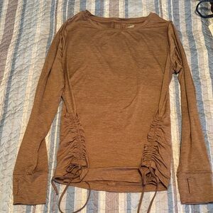Aviator Nation Brown Long Sleeve Top
